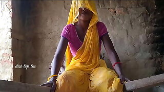 Desi Indian wife husband hard fuck yellow sexy sharee