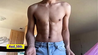 Downcast 18 year old boy eating nuts regarding burst out with huge